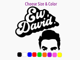 Ew David Large Text Schitt's Creek Pride Vinyl Window Sticker Choose Size Color - $2.81+