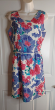 Super Pretty Vintage Custom Made Lined Sleeveless Floral Dress - see Des... - $12.34