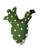 NWT Cactus Accent Pillow Green White 15x12&quot; NEW Boho Southwestern Cacti ... - $474.22 MXN