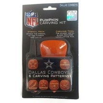 NFL Dallas Cowboys Pumpkin Carving Kit With Tools &amp; Stencil Pack Halloween - £7.37 GBP