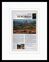 1963 Colorado in Autumn Tourism Framed 11x14 ORIGINAL Vintage Advertisement - £35.49 GBP