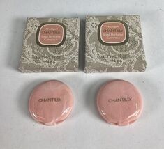 Set Of 2 Vintage Houbigant Chantilly Solid Perfume Compacts In Boxes - N... - €29,69 EUR