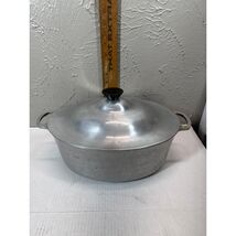 Vintage Majestic Cookware Oval Cast Aluminum Roaster Dutch Oven W/Lid 12... - $44.95