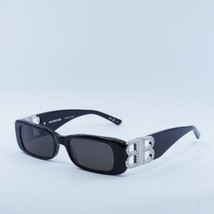 BALENCIAGA BB0096S 017 Black/Grey 51-18-130 Sunglasses New Authentic - £328.69 GBP