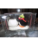 Penguin w/Green Hat &amp; Red Muffler Candle Holder (w/Tea Light Candle) by ... - €14,12 EUR