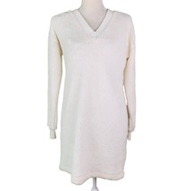 Fashion Nova Keep It Toasty Sherpa Sweater Dress Off White XS New - £22.68 GBP