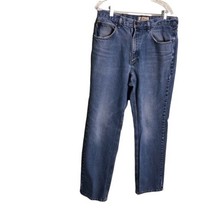 Ll B EAN Mens Classic Fit 100% Cotton Faded Jeans Straight Leg Tag 36x32 - £13.46 GBP