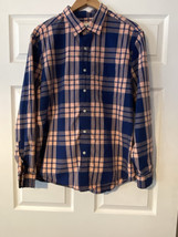 American Eagle Men&#39;s blue and plaid button up classic fit shirt size XL - $14.00