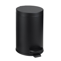 4.5 Liter / 1.2 Gallon Round Trash Can With Plastic Inner Bucket; Bathroom, Offi - £44.05 GBP
