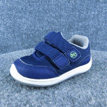 Stride Rite Boys Sneaker Shoes Blue Synthetic Hook &amp; Loop Size T 4 Medium - £17.05 GBP
