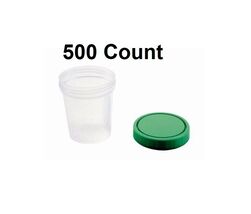 500 Count Urine Specimen Container Cup 4 oz Sample Collection, Screw Cap... - $146.94