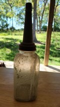 VTG Ball Mason Jar Motor Oil Bottle Spout Cap Glass Vintage Style Gas Station - £38.81 GBP