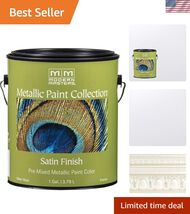 1 gal ME707 Snowflake Metallic Paint Collection, Satin Water-Based Decor... - $340.88