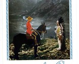 Mountie and Indian Chief near Banff in Canadian Rockies 1939 Canadian Pa... - $49.45