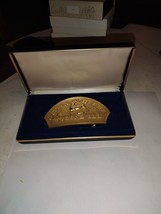 JOHN DEERE 1983 MOLINE,ILL LIMITED EDITION 24K GOLD PLATED BELT BUCKLE ~... - £18.32 GBP