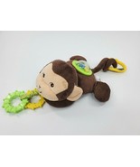 Garanimals Monkey Lovey Rattle Teether 85928 Plush 9&quot; Baby Toy B305 - $189.87 MXN