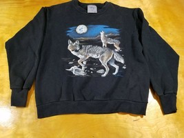 Vintage 1991 Wolves Sweat Shirt Wild Hare T Jones Delta 50 - 50 SZ Large - $296.95