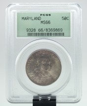 1934 Maryland 50C Commémoratif Demi Dollar Classé Par PCGS Comme MS66 ! ... - $419.84