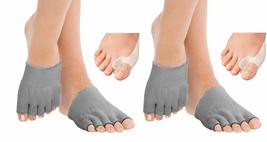 MojaSports Gel-Lined Toe Alignment Comfy Socks (2 Pair Socks &amp; Big Toe Protector - £35.71 GBP