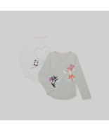 Wonder Nation Girls Long Sleeve 2 Pack X-LARGE 14-16 Penguins Cat &amp; Fox New - $300.19 MXN