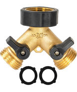Hourleey Brass Garden Hose Splitter 2 Way, 3/4 Inch Hose Connector Tap S... - $200.11 MXN Hourleey Brass Garden Hose Splitter 2 Way, 3/4 Inch Hose Connector Tap S... - $200.11 MXN