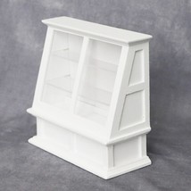 AirAds Dollhouse Furniture 1/12 Miniatures Cake Display Bakery Case Wood White - £10.57 GBP
