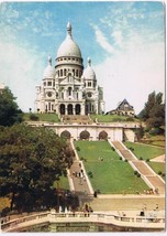 France Postcard Paris Basilique Du Sacre Coeur De Montmarte Sacred Heart - $2.81