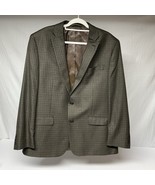 Ralph Lauren Blazer Sport Coat Jacket Mens 46L Brown Houndstooth - $621.20 MXN