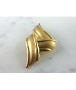 Womens Vintage Estate 14K Yellow Gold Modernist Brooch 5.2g E4035 - $574.20