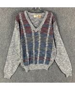 The Fox Collection Sweater Men&#39;s Large Pullover Knit Acrylic Wool V-Neck L - €21,38 EUR