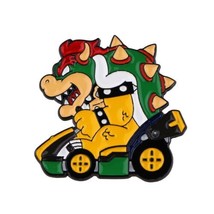 Super Mario Bros. Mario Cart Video Game Bowser Figure Metal Enamel Pin NEW - £6.14 GBP