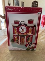Disney Dept 56 Mickey&#39;s Merry Christmas Village Mickey&#39;s Alarm Clock Sho... - £54.50 GBP