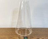 Clear Glass Cone Chimney For Oil Lamp 8.5” High 2-7/8” Base Fitter And 1... - $16.65