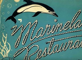 Marineland Restaurant Menu Palos Verde California 1960 - £208.88 GBP