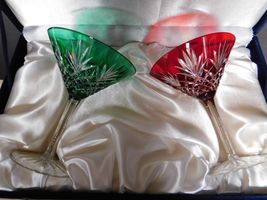 Faberge Crystal Martini Glasses Set of 2 - $589.05