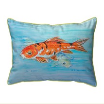Betsy Drake Orange Koi Fish Extra Large 20 X 24 Indoor Outdoor Pillow - £55.38 GBP