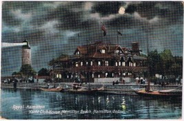 Postcard Royal Hamilton Yacht Club House Beach Hamilton Ontario Stedman Bros - £8.60 GBP