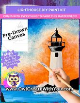 NEW - Lighthouse - Painting Kit - Paint Your Own - Canvas Painting - Pai... - $38.00