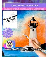 NEW - Lighthouse - Painting Kit - Paint Your Own - Canvas Painting - Pai... - $38.00