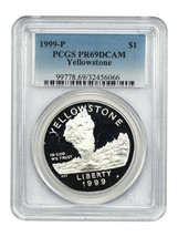 1999-P $1 Yellowstone PCGS PR69DCAM - $50.93