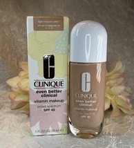Clinique Even Better Clinical Vitamin Makeup SPF 45 LIGHT MEDIUM COOL 1 ... - $553.92 MXN