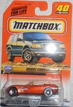  Matchbox Car Shows 1999 "Dodge Concept Car" #40 of 100 Mint On Sealed Card - $4.00