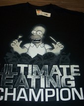 The Simpsons Homer Simpson Ultimate Eating Champion T-Shirt Mens Xl New w/ Tag - £15.94 GBP