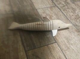 Vintage Wooden Dolphin Movable Articulating Bendable Hand Carved - $13.85