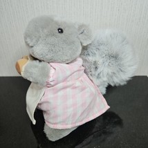 Vtg Eden Toys Beatrix Potter Plush Mrs Squirrel Nutkin Realistic Gray Animal - £10.90 GBP