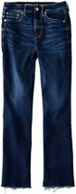American Eagle Womens 2026467 Slim Straight Cropped Jeans, Deep Waters B... - $33.38