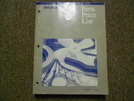1994 HYUNDAI Parts Price List Manual OCT Elantra Excel FACTORY OEM BOOK 94 - $7.85 CAD