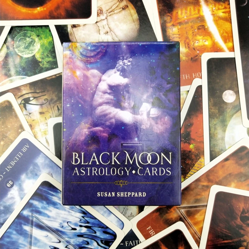 Black Moon Astrology Oracle Cards Full English 52 Cards Deck Tarot d Game - £83.53 GBP