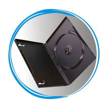 50 Standard 14mm Single CD DVD Black Storage Case Box - £41.08 GBP