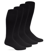 Jefferies Socks Mens Nylon Silky Rib Over the Calf Socks 4 Pair Pack - €11,77 EUR